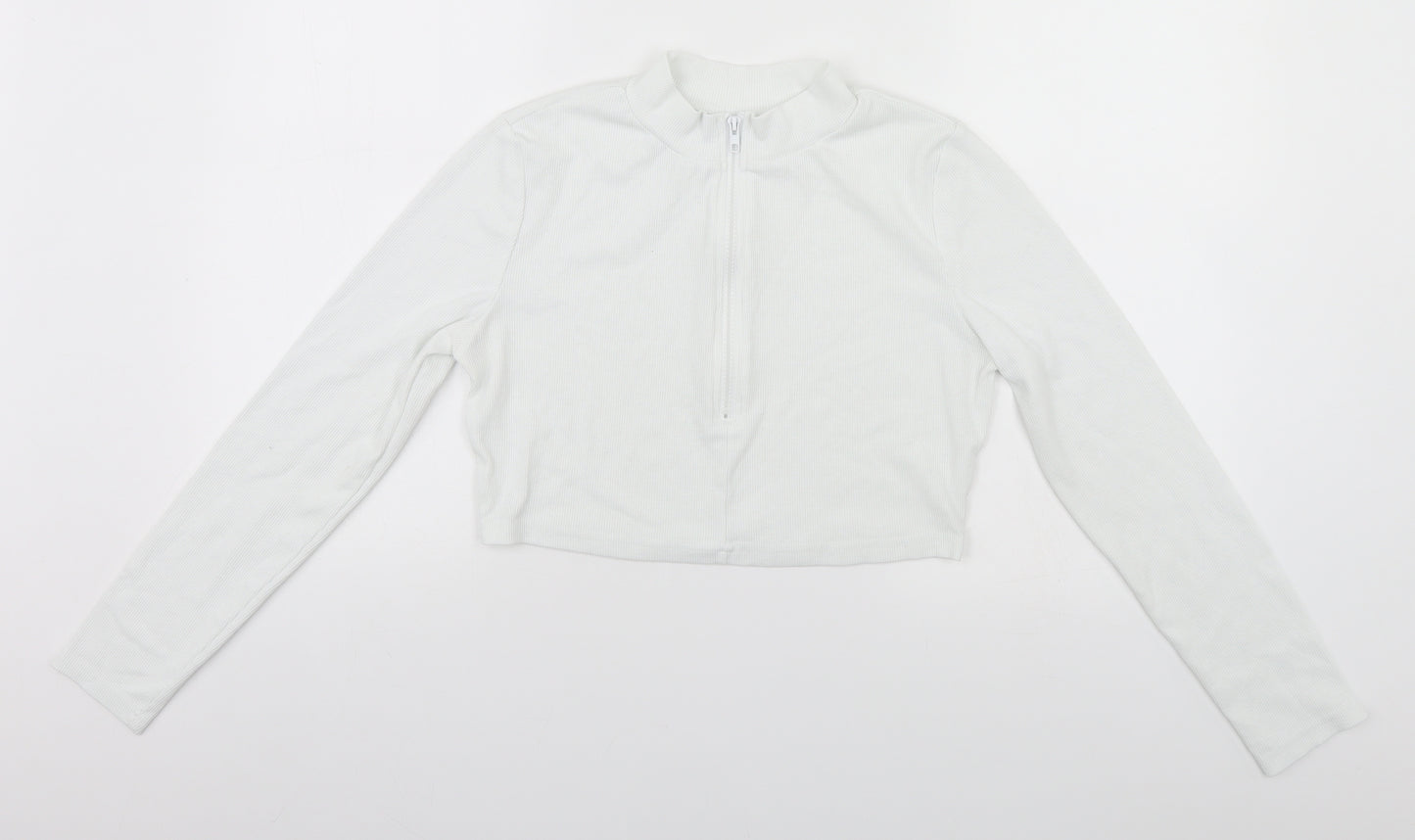 SheIn Womens White   Pullover Jumper Size 12