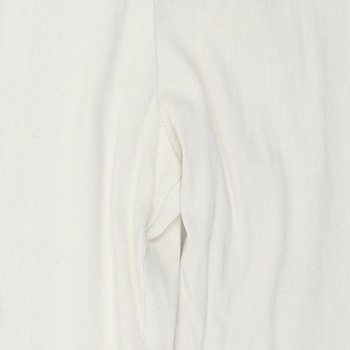 Boohoo Womens White   Trousers  Size 12 L26 in