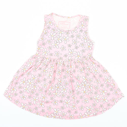 Young Dimension Girls Pink Floral  A-Line  Size 3-4 Years