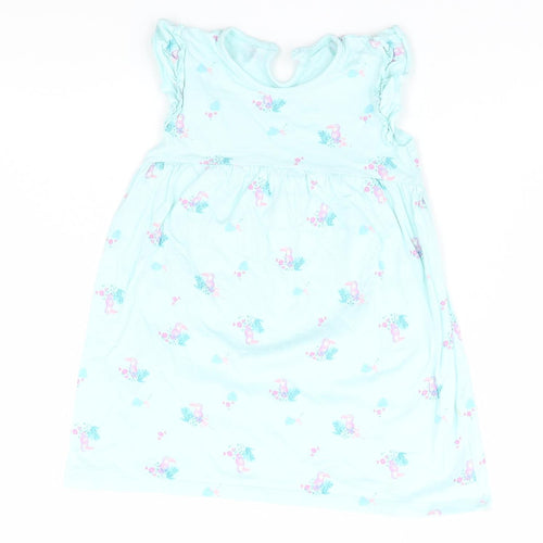 George Girls Green Animal Print  A-Line  Size 18-24 Months  - Birds