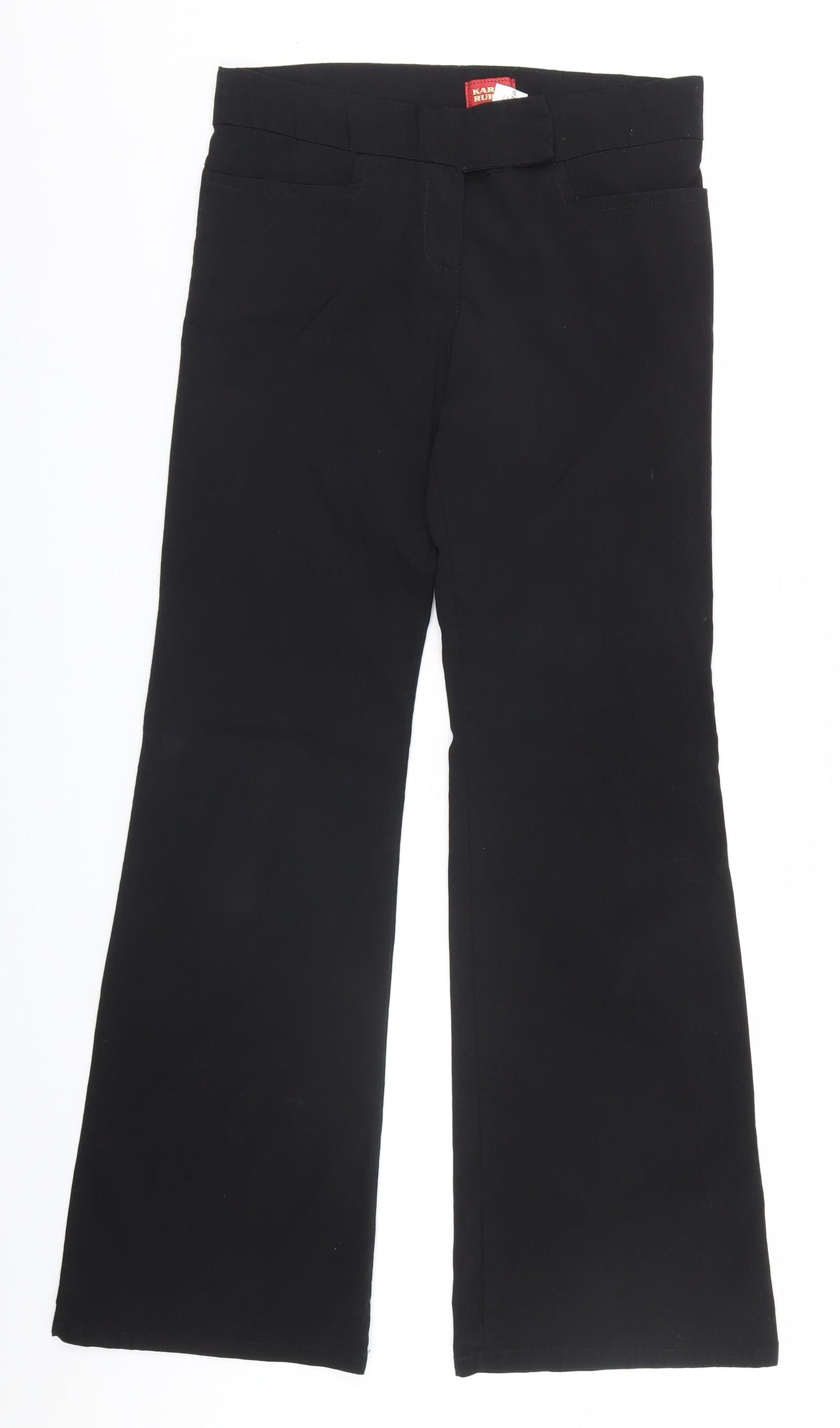 Karlo Ruicci Womens Black   Trousers  Size 10 L30 in