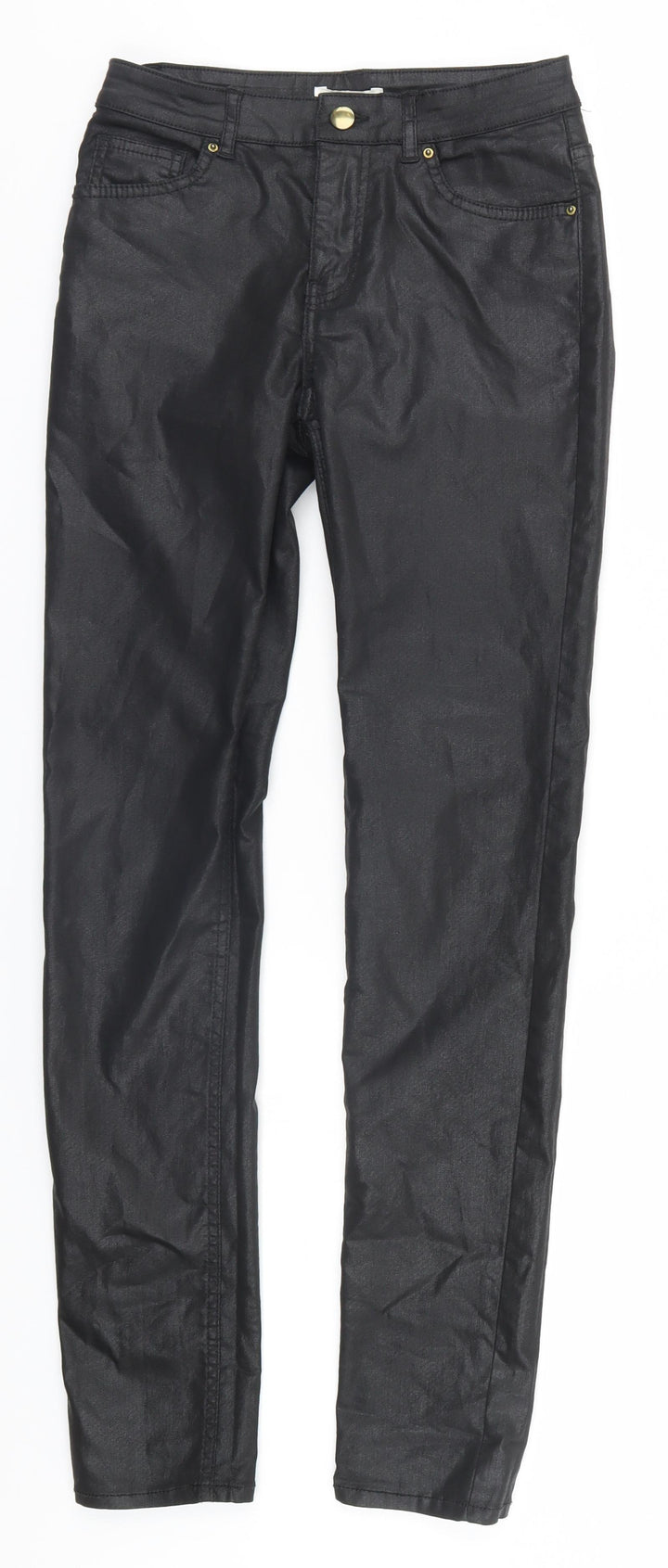 H&M Womens Black Carpenter Leggings Size 6 L30 in