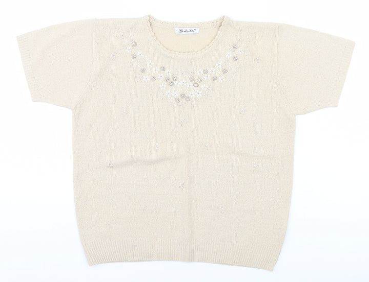 Berkertex Womens Beige Pullover Jumper Size 10