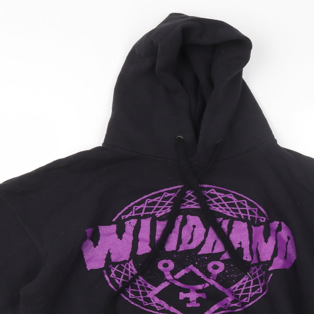 Fruit of the Loom Mens Black   Pullover Hoodie Size L  - Windhand