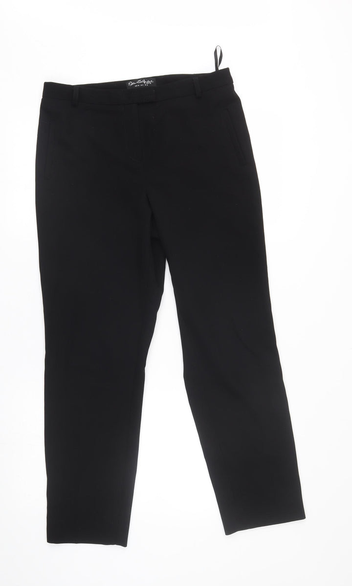 Miss Selfridge Womens Black Trousers Size 10 L27 in -
