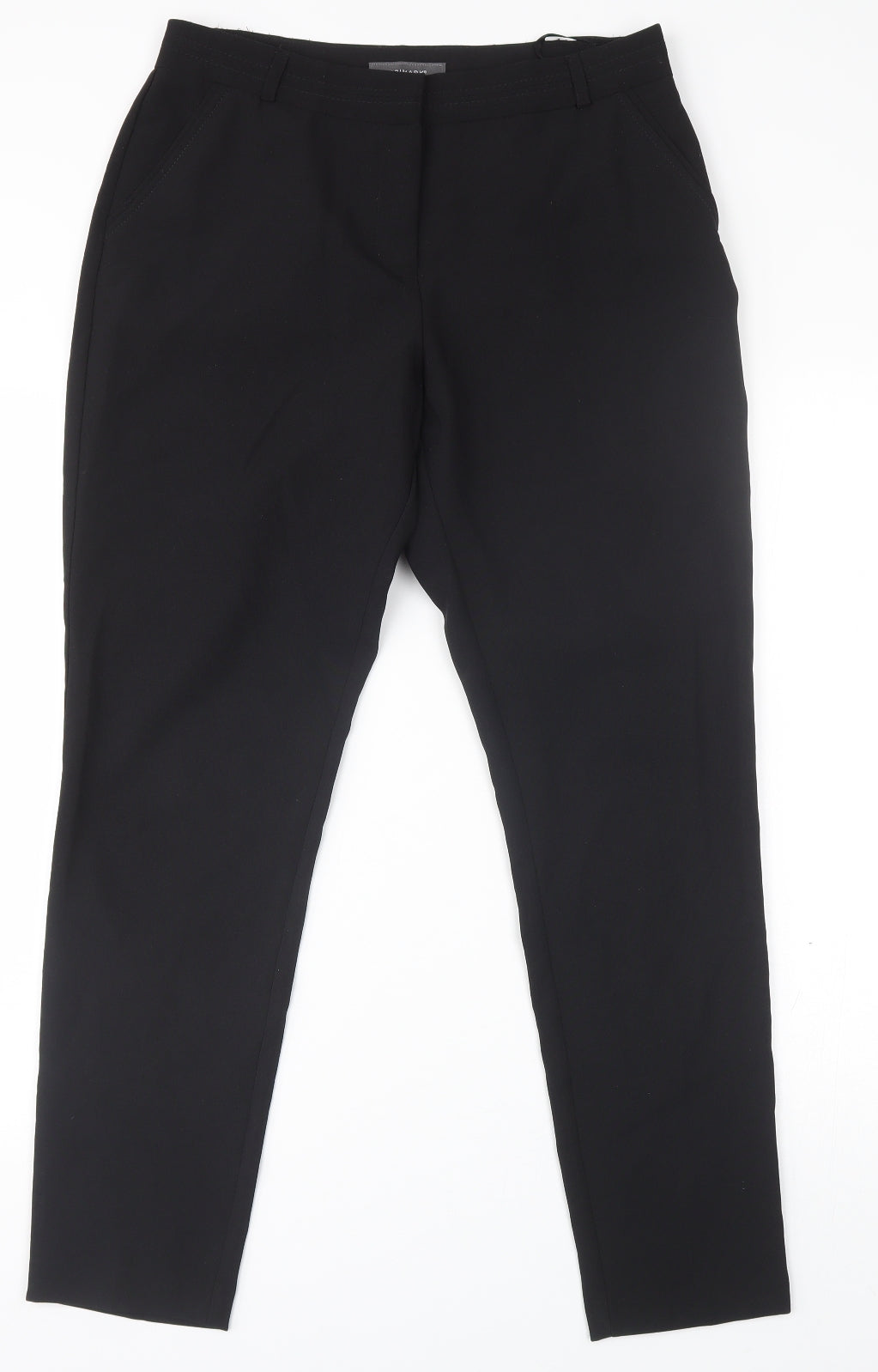 Primark Womens Black   Trousers  Size 10 L28 in
