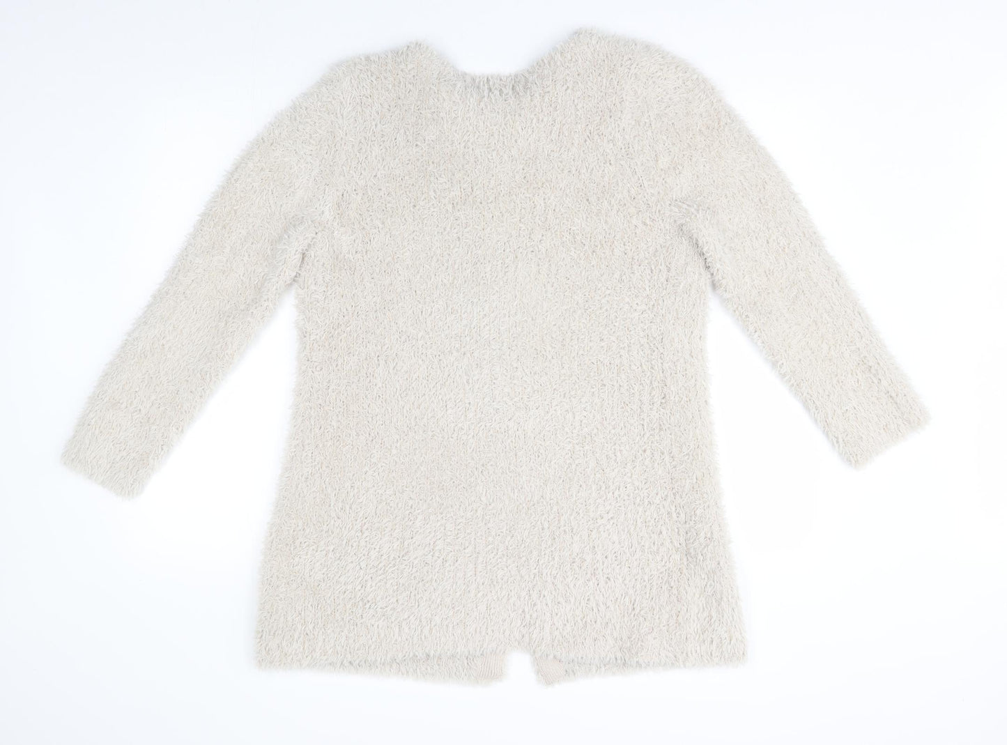 viz a viz Womens Beige   Cardigan Jumper Size 8