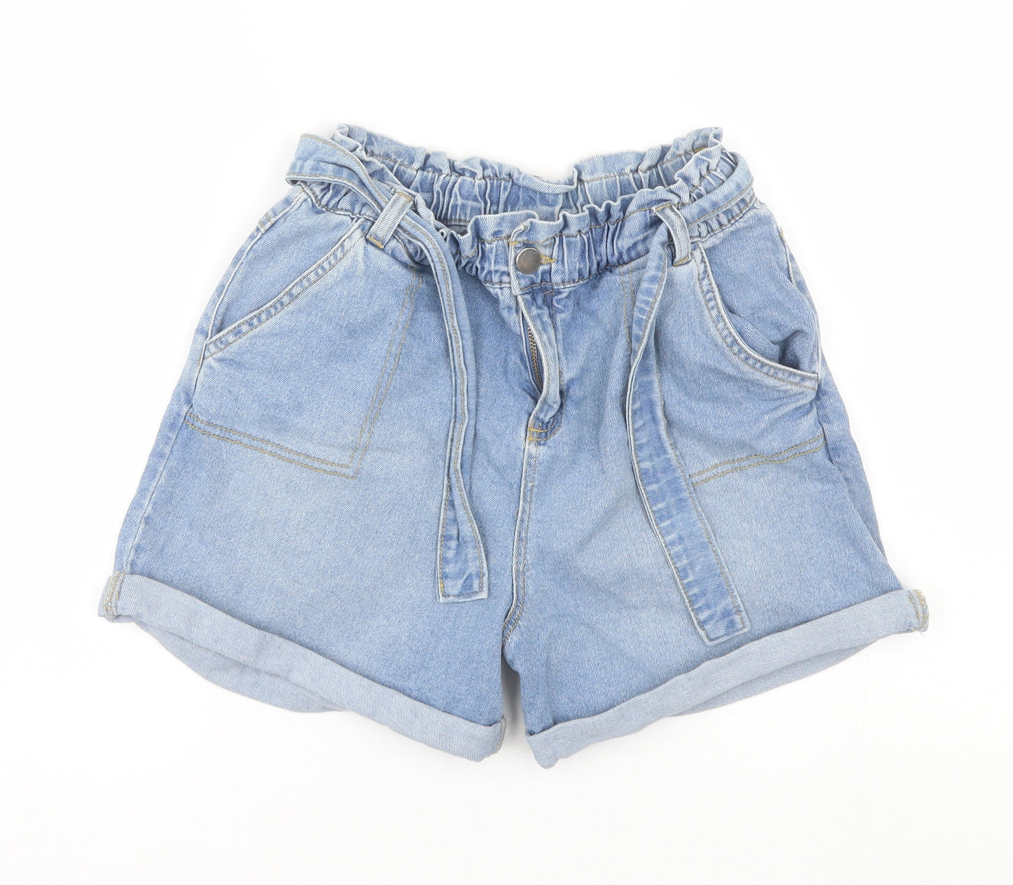 TU Girls Blue   Mom Shorts Size 14 Years
