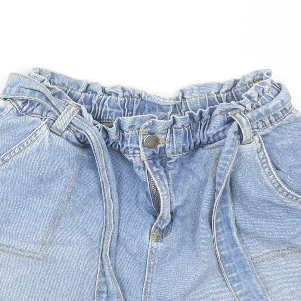 TU Girls Blue   Mom Shorts Size 14 Years