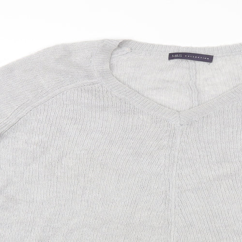 M&S Womens Grey   Pullover Jumper Size 12