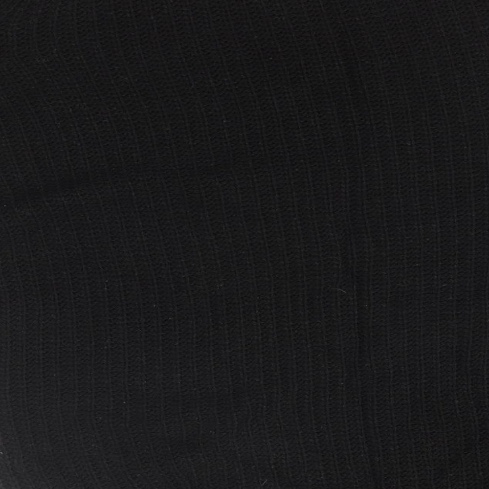 Preworn Womens Black   Pullover Jumper One Size  - shoulder cut outs