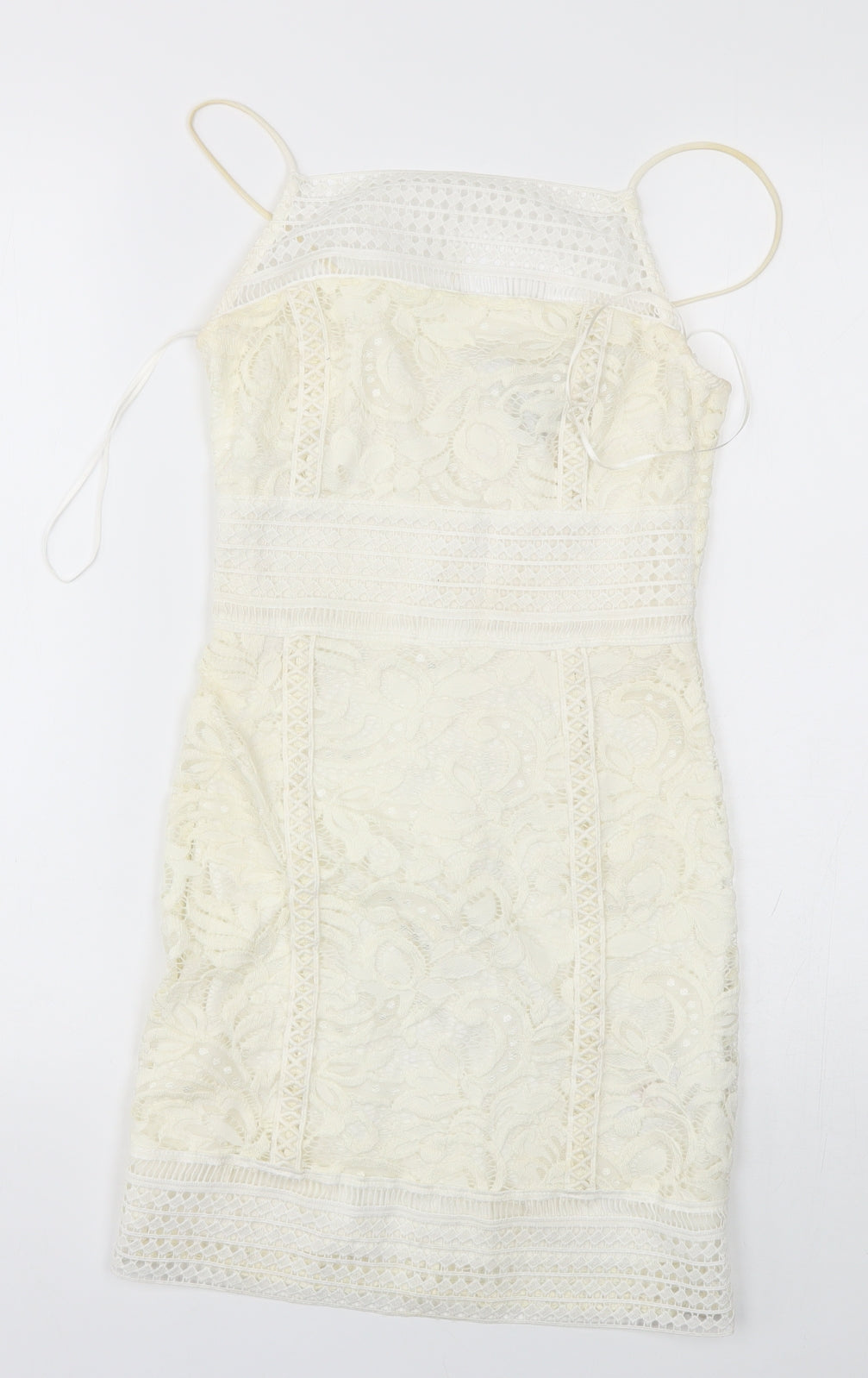 Topshop Womens Ivory   Pencil Dress  Size 6