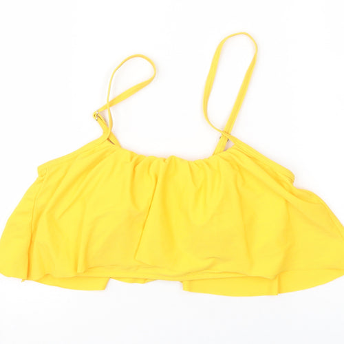 Preworn Womens Yellow   Cropped Blouse Size S