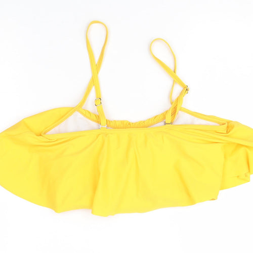 Preworn Womens Yellow   Cropped Blouse Size S