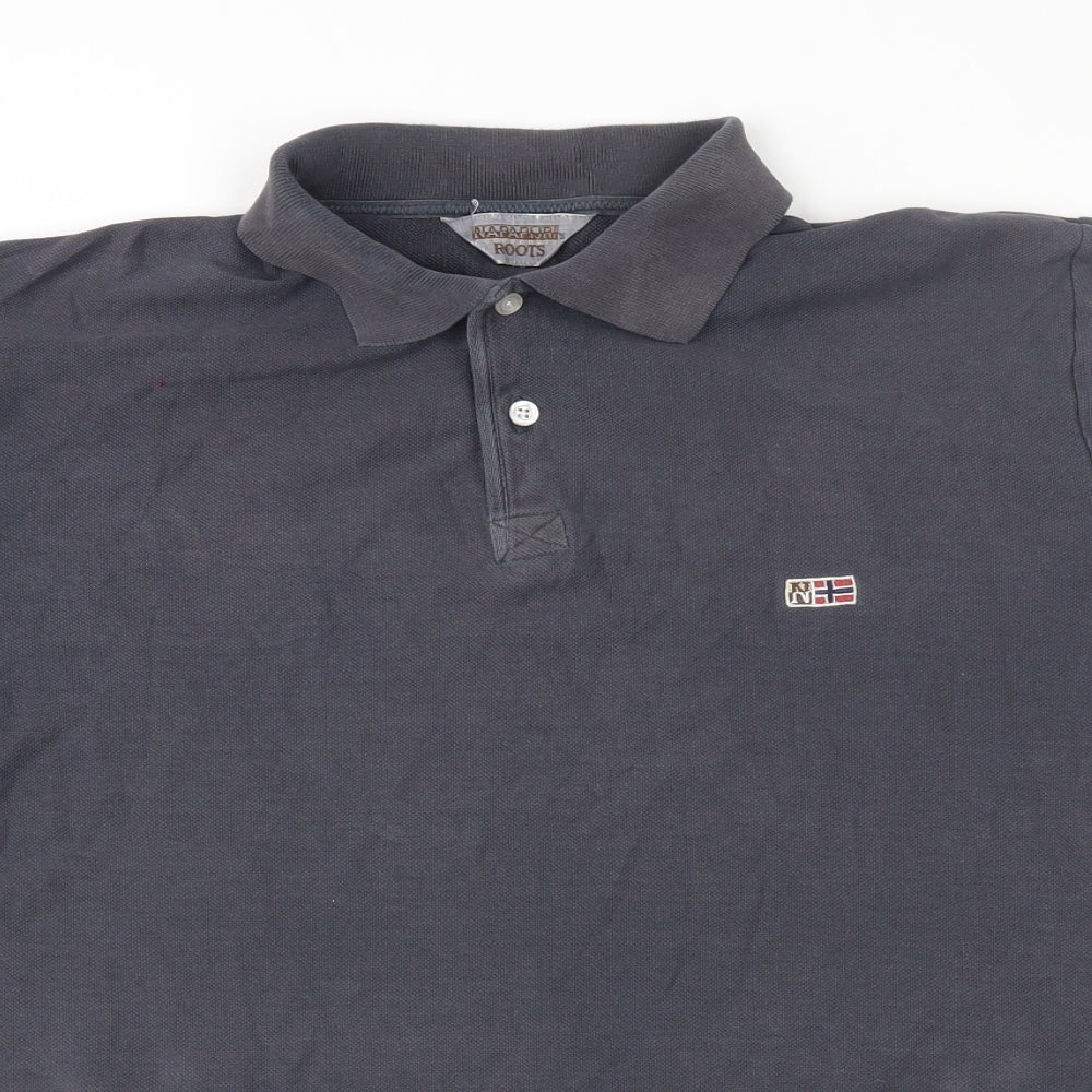 Napapijri Mens Blue    Polo Size L