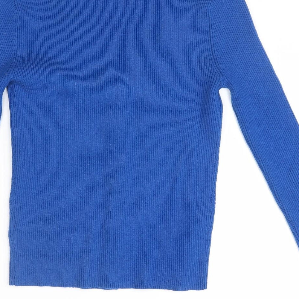 M&S Womens Blue   Cardigan Jumper Size 10