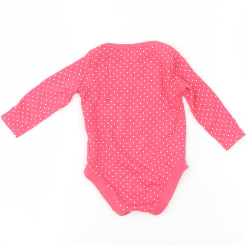 F&F Baby Pink Polka Dot  Babygrow One-Piece Size 0-3 Months
