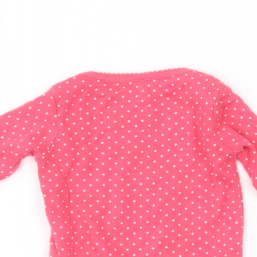 F&F Baby Pink Polka Dot  Babygrow One-Piece Size 0-3 Months