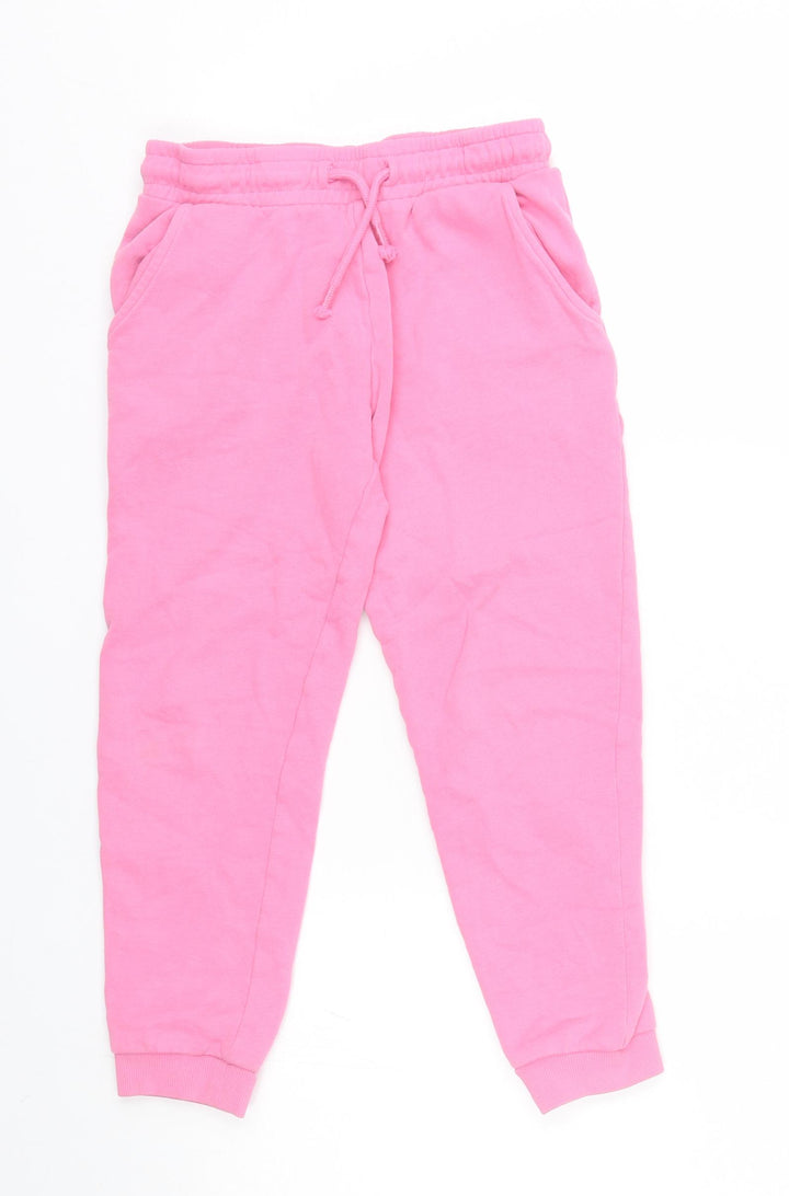 NEXT Girls Pink   Jogger Trousers Size 8 Years
