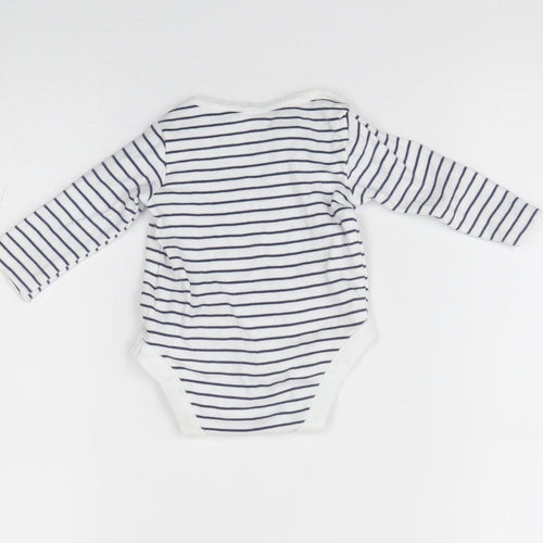 F&F Baby White Striped  Babygrow One-Piece Size 0-3 Months