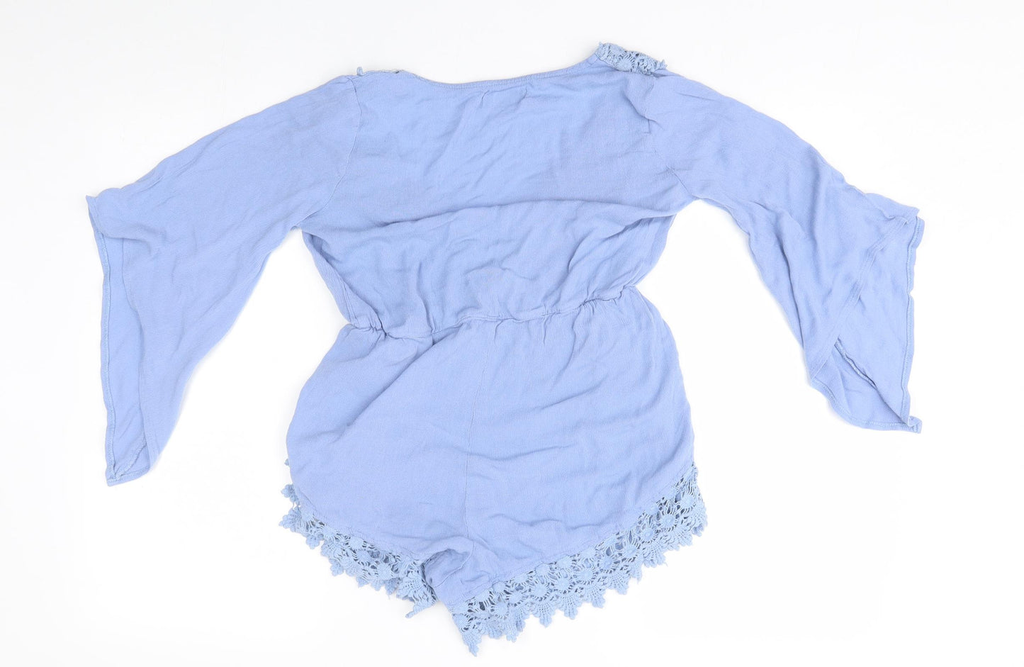 Kiss the Sky Womens Blue   Romper One-Piece Size S  - wrap style