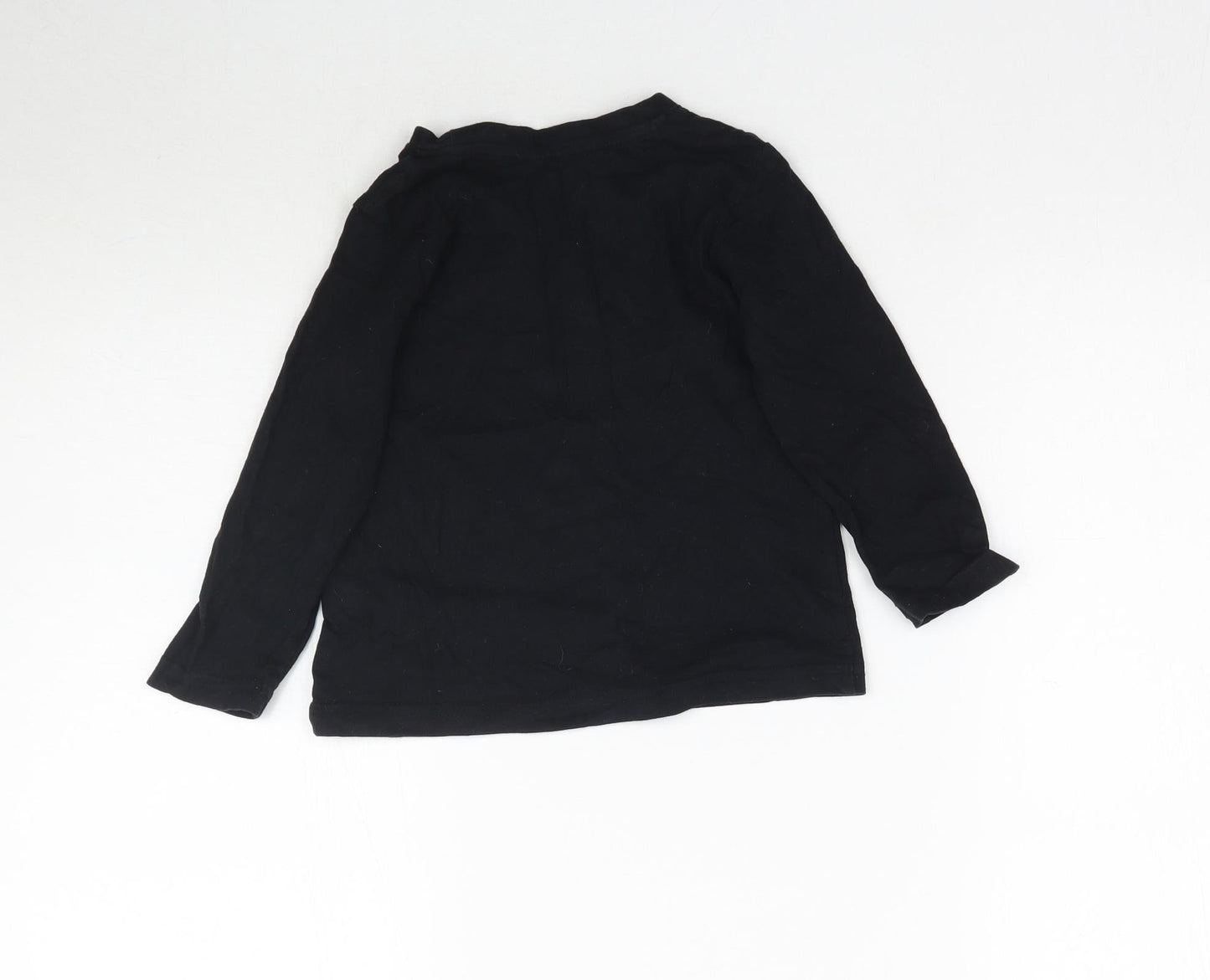 Primark Boys Black   Basic T-Shirt Size 2-3 Years  - Dinosaur Roarsome