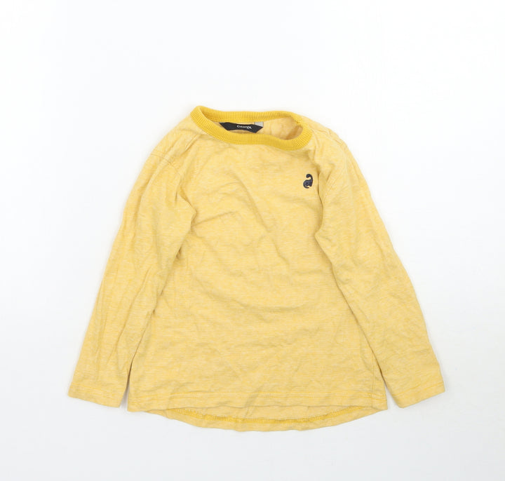 George Boys Yellow   Basic T-Shirt Size 2-3 Years