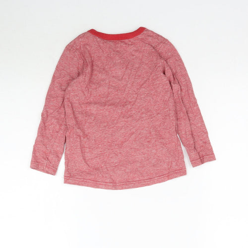 George Boys Red   Basic T-Shirt Size 2-3 Years