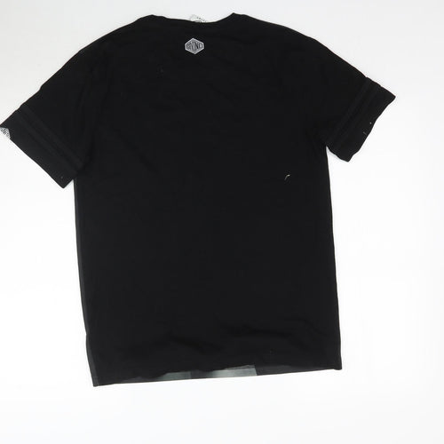 Blue Inc Mens Black    T-Shirt Size L