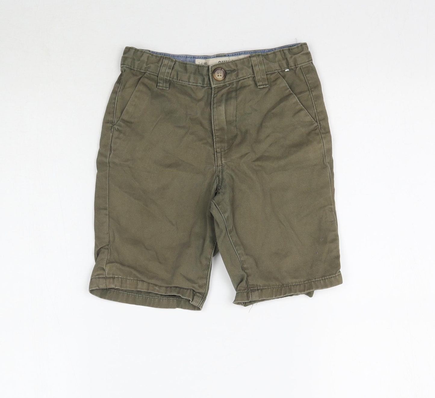 Denim Co. Boys Green   Bermuda Shorts Size 5-6 Years