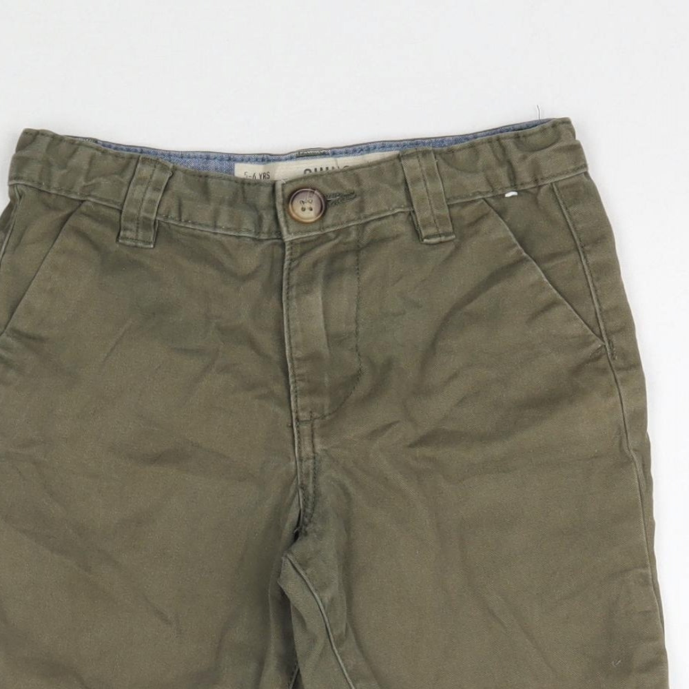 Denim Co. Boys Green   Bermuda Shorts Size 5-6 Years