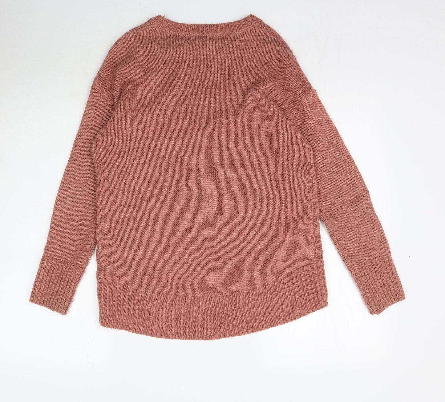 New Look Womens Pink  Knit Pullover Jumper Size S