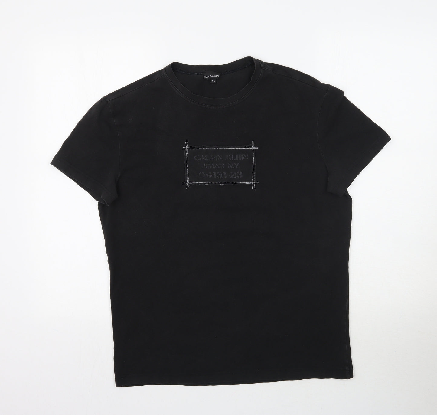 Calvin Klein Jeans Mens Black    T-Shirt Size XL