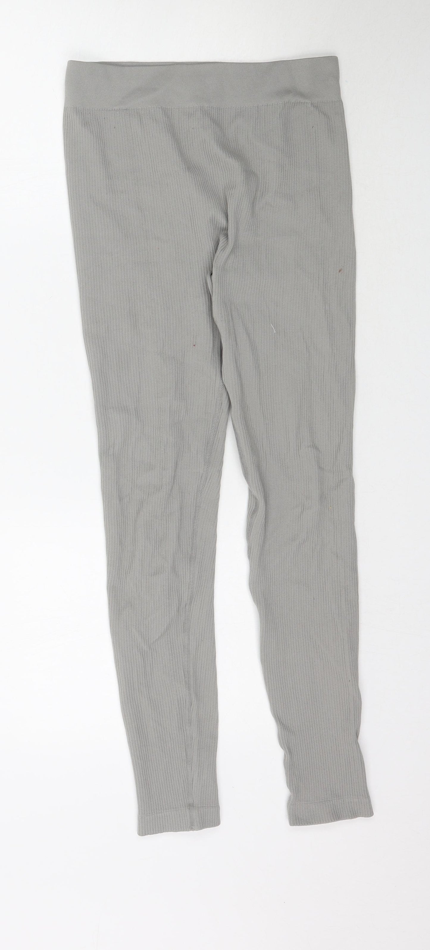 Pretty Little thing Womens Grey    Leggings Size M L27 in