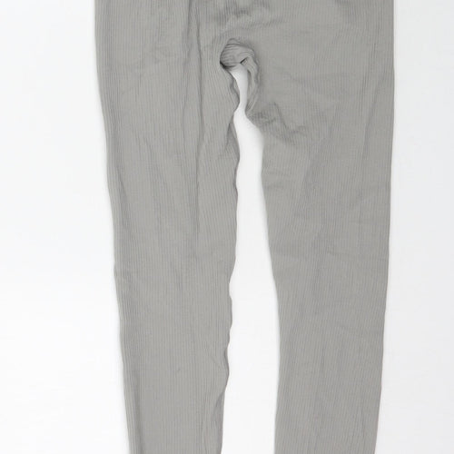 Pretty Little thing Womens Grey    Leggings Size M L27 in