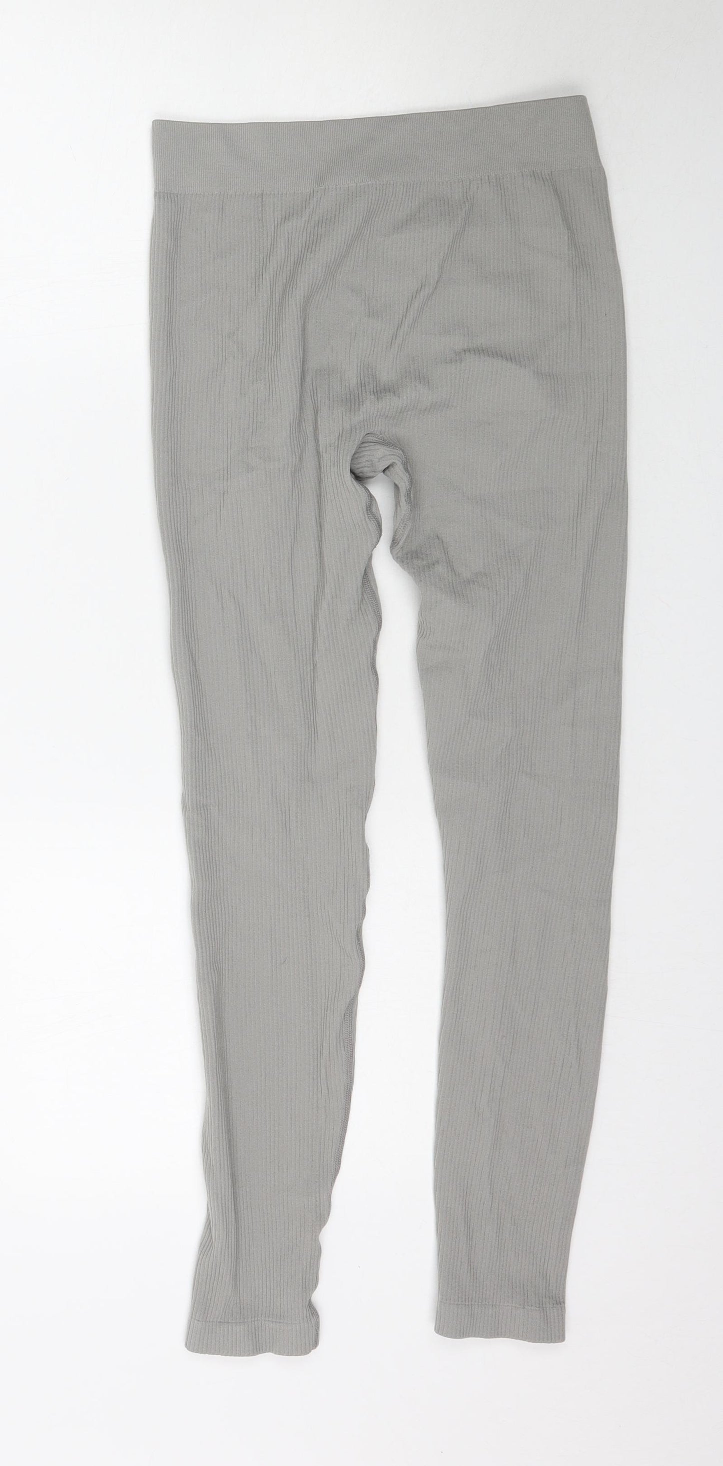 Pretty Little thing Womens Grey    Leggings Size M L27 in