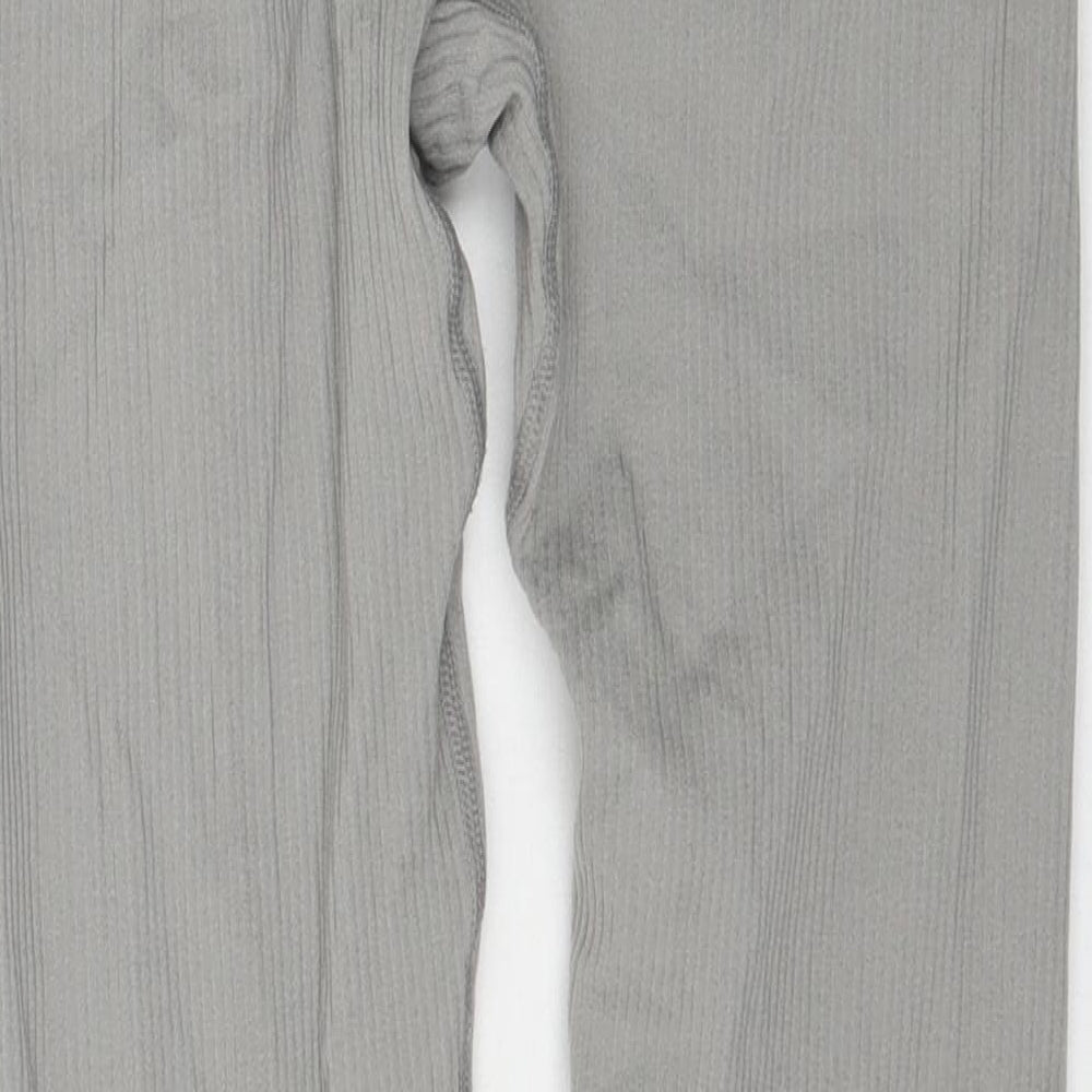 Pretty Little thing Womens Grey    Leggings Size M L27 in