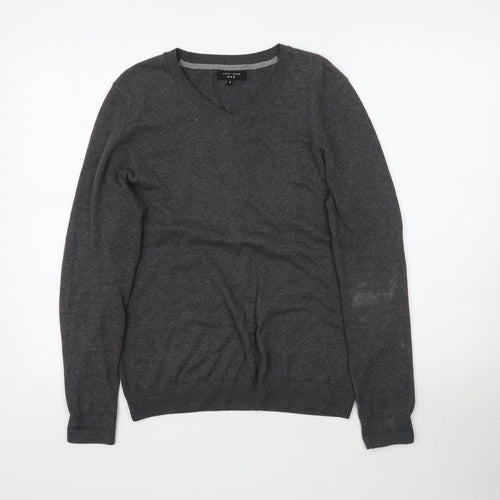New Look Mens Grey  Knit Pullover Jumper Size S
