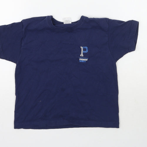 Fruit of the Loom Boys Blue   Basic T-Shirt Size 3-4 Years