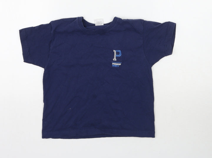 Fruit of the Loom Boys Blue   Basic T-Shirt Size 3-4 Years
