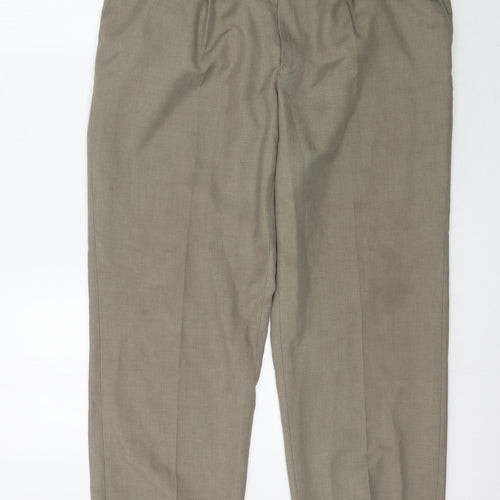 Marks and Spencer Mens Green   Trousers  Size 36 in L29 in
