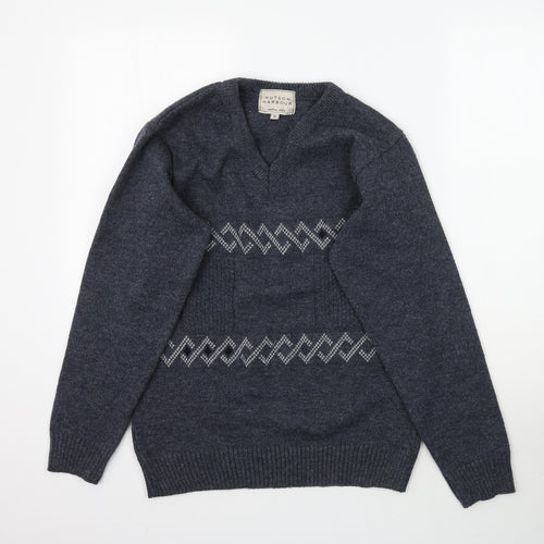Hurton Harbour Mens Blue  Knit Pullover Jumper Size S