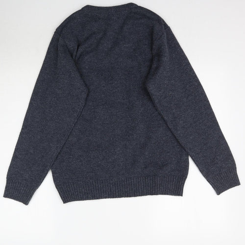 Hurton Harbour Mens Blue  Knit Pullover Jumper Size S