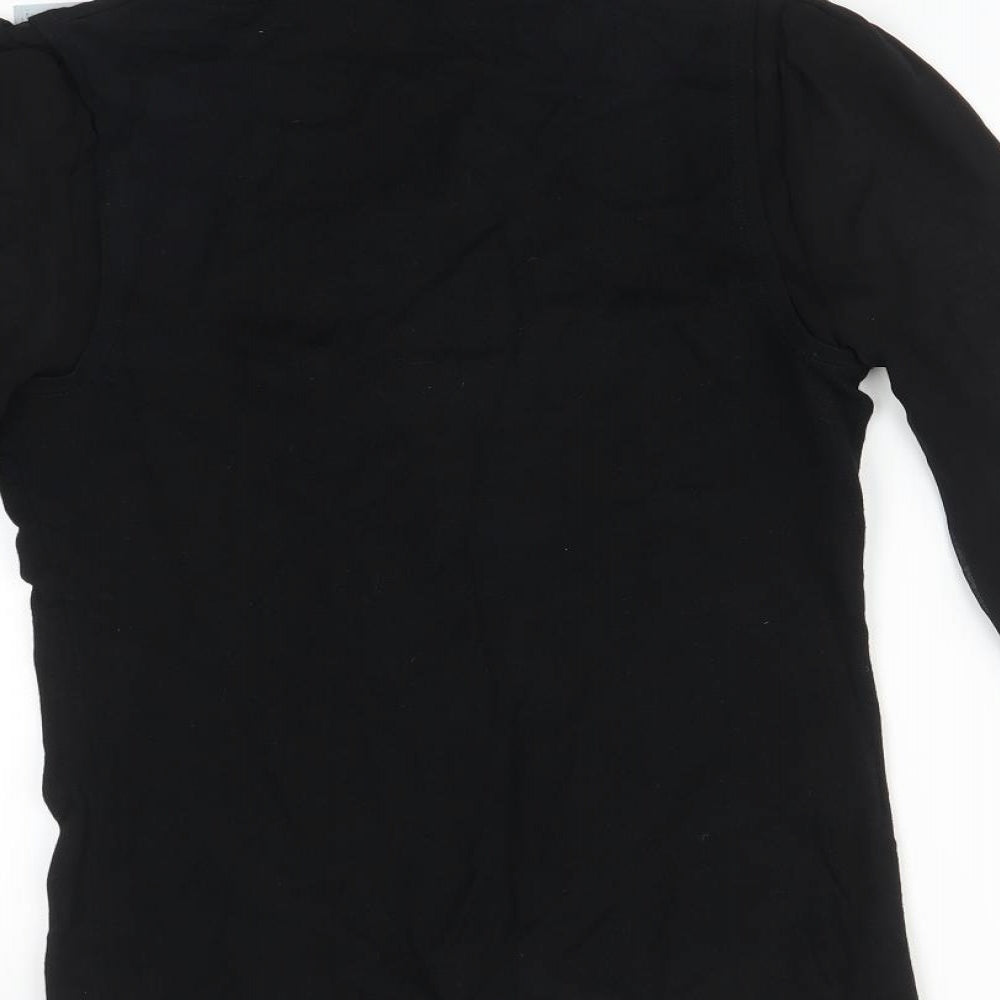 Red Herring Womens Black   Basic T-Shirt Size 10
