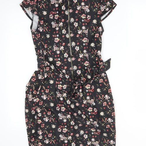 BLUE VANILLA Womens Multicoloured Floral  Bodycon  Size 10