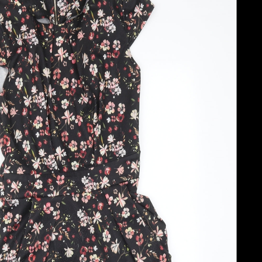 BLUE VANILLA Womens Multicoloured Floral  Bodycon  Size 10