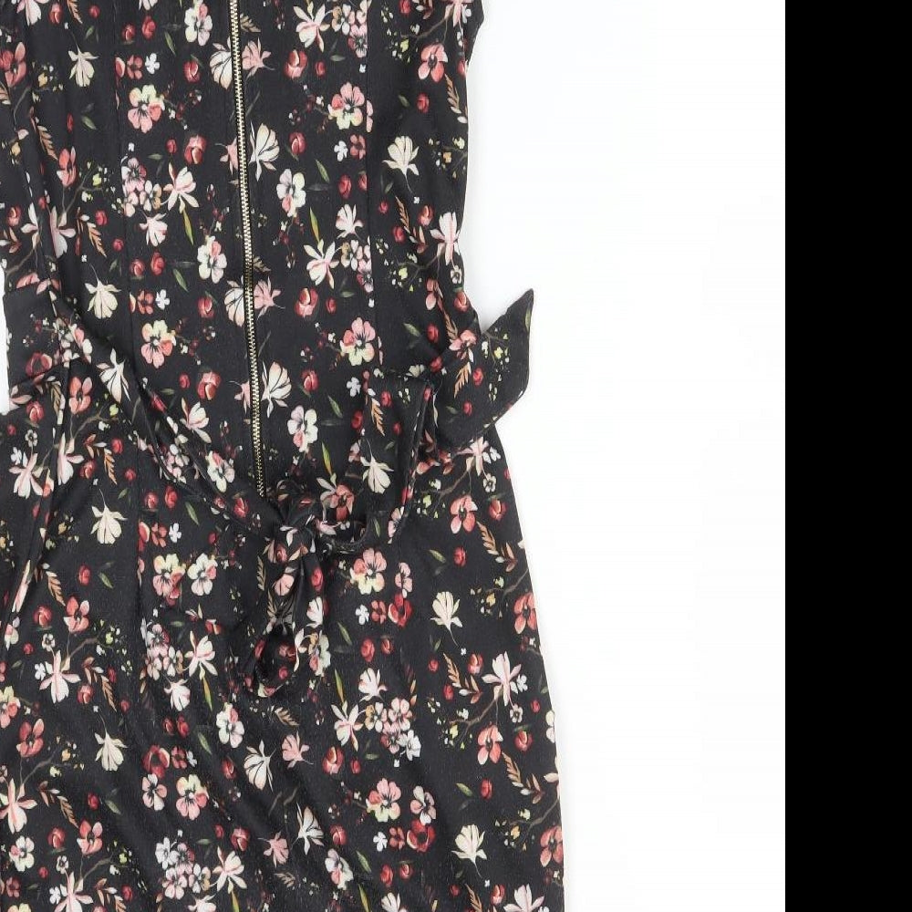 BLUE VANILLA Womens Multicoloured Floral  Bodycon  Size 10