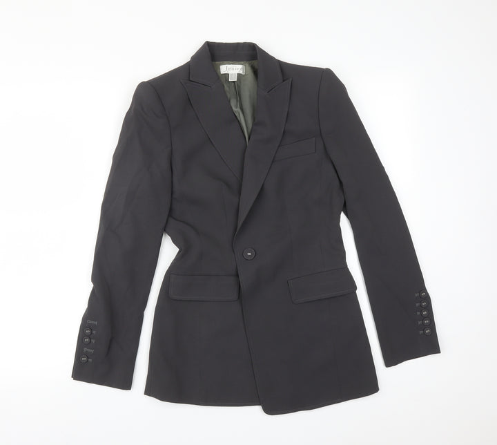 Jesire Womens Grey Jacket Suit Jacket Size 6