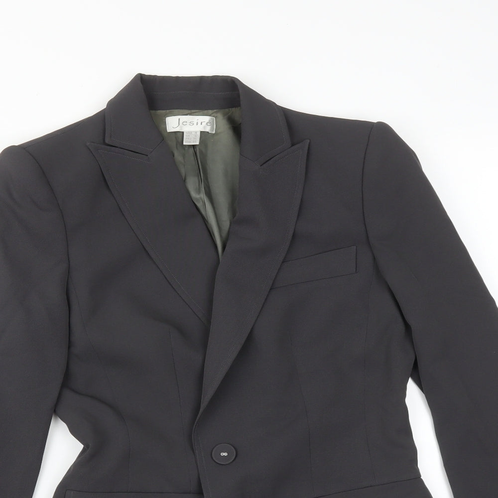 Jesire Womens Grey   Jacket Suit Jacket Size 6