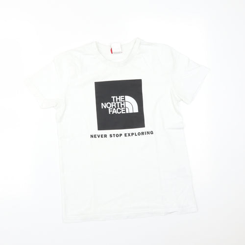 The North Face Boys White   Basic T-Shirt Size L